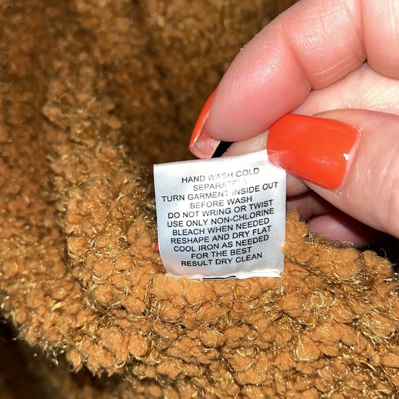 Pink Rose open cardigan cozy comfy popcorn texture pockets Sz S - Picture 9 of 9